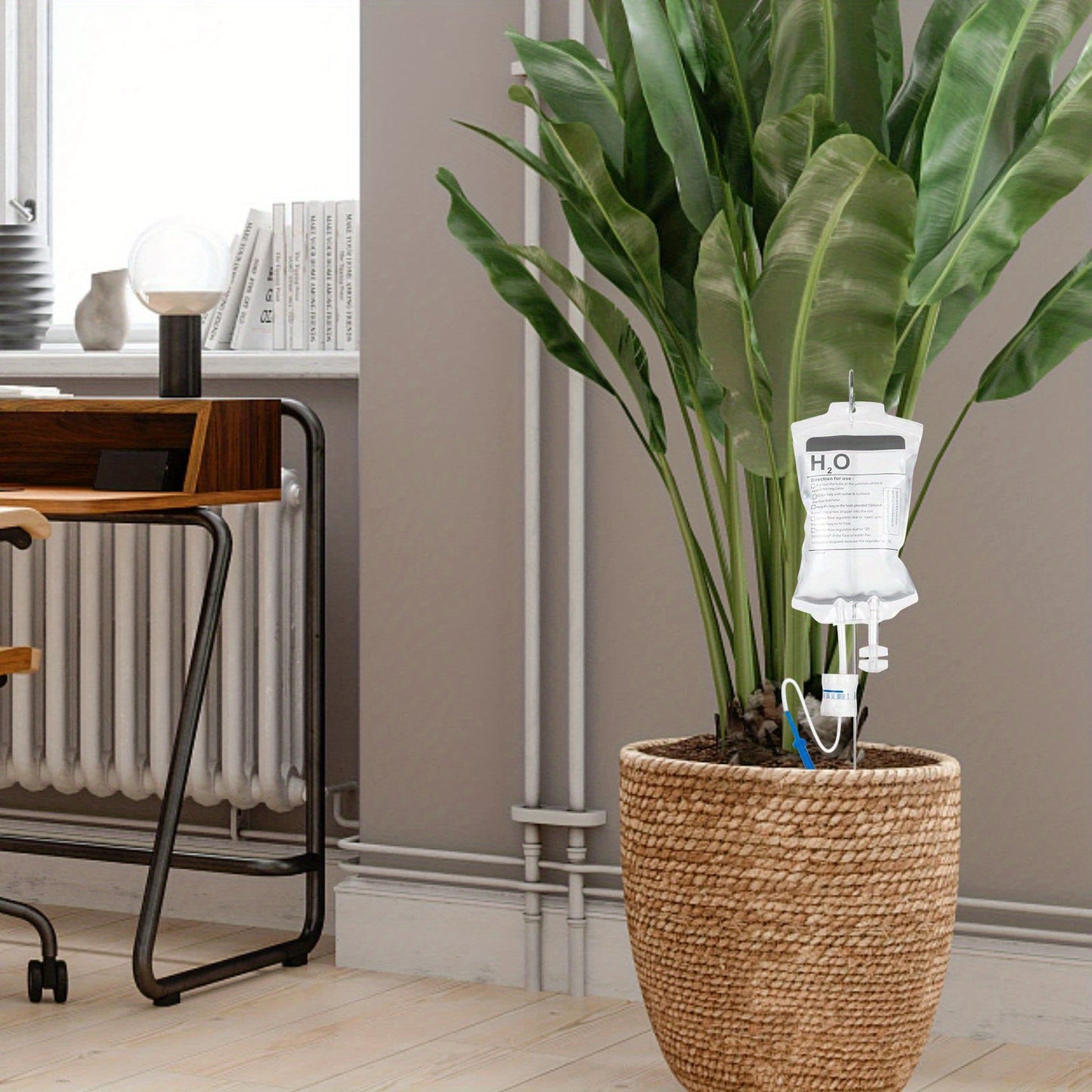 Give your plants the fluids they need with this funky IV drip system